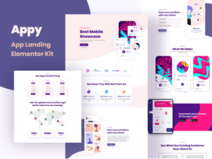 Appy - SaaS & App Landing Page Elementor Template Kit