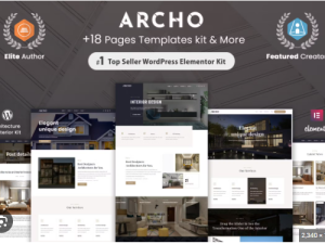 Archo - Architecture & Interior Elementor Template Kit