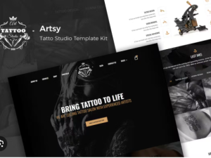 Artsy - Tattoo Studio Elementor Template Kit