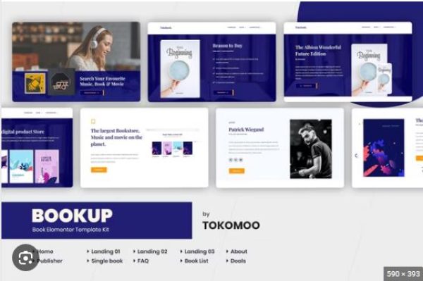 Bookup | Book Store Elementor Template Kit