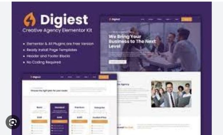 Digiest - Creative Agency Elementor Kit