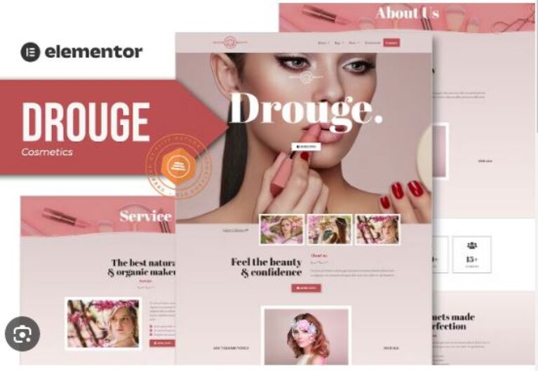 Drouge - Cosmetic Elementor Template Kit