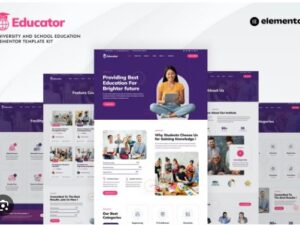 Educator - Online University & Courses Elementor Template Kit