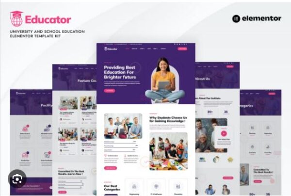 Educator - Online University & Courses Elementor Template Kit