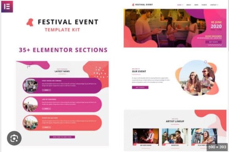 Festival Events - Elementor Template Kit