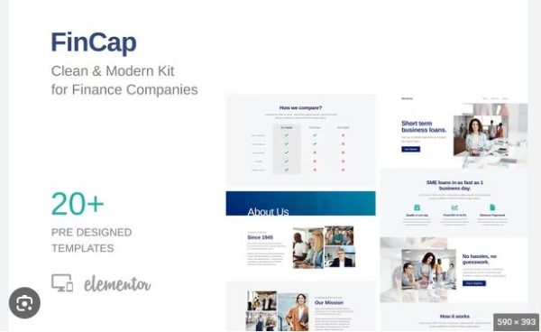 FinCap - Finance Template Kit