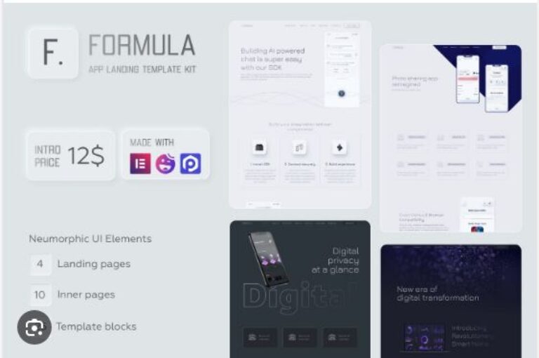 Xshapp - App Landing Elementor Template Kit