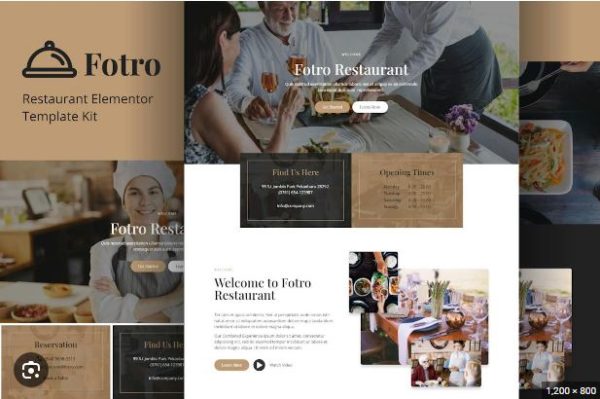 Fotro - Food & Restaurant Elementor Template Kit