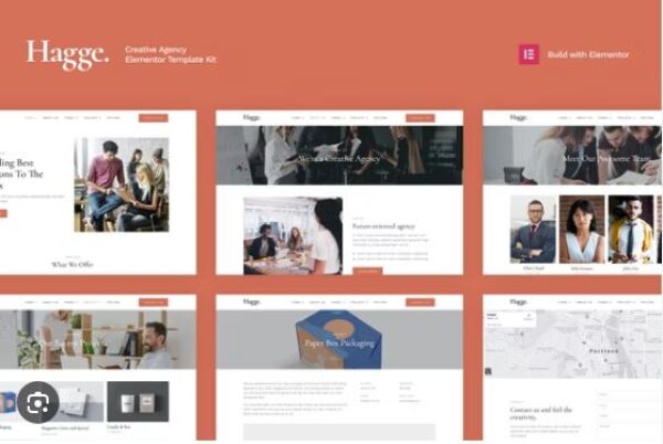 Hagge - Creative Portfolio Elementor Template Kit