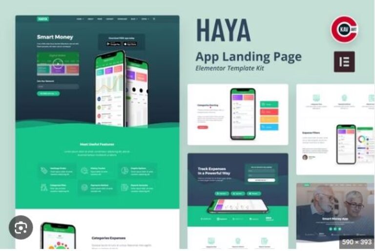 Haya - App Startup Elementor Template Kit
