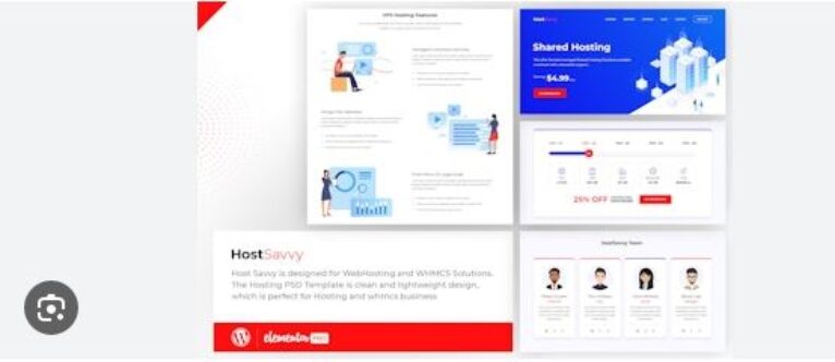 HostSavvy - Web Hosting Elementor Template Kit