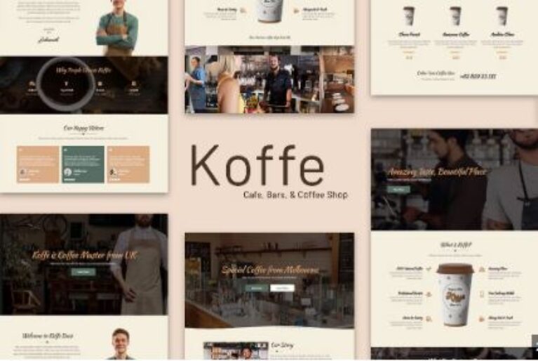 Koffe - Cafe & Coffee Shop Template Kit