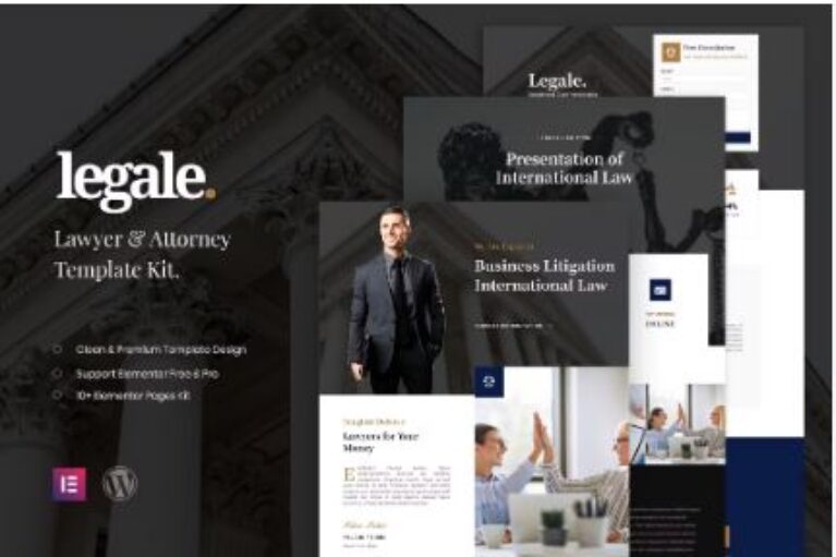 Lawyere - Legal & Attorney Elementor Template Kit