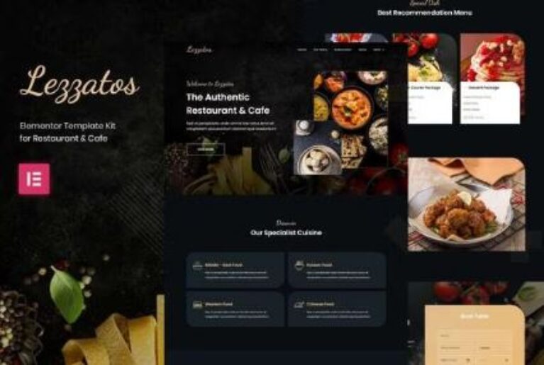 Lezzatos | Restaurant & Cafe Elementor Template Kit