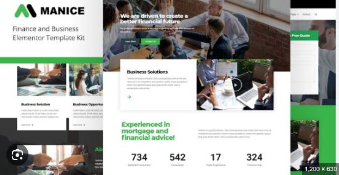Manice - Business Elementor Template Kit