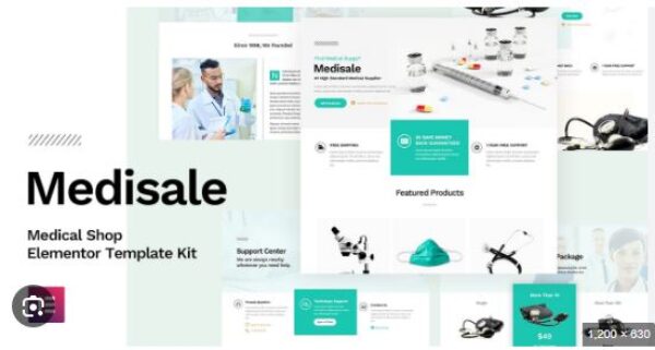 Medisale - Medical Shop Elementor Template Kit