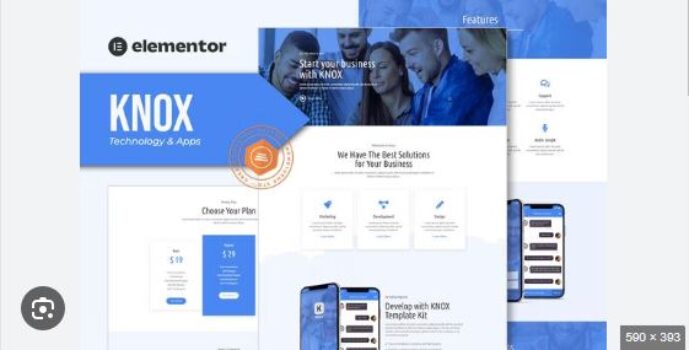 Knox - Technology & Apps Template Kit