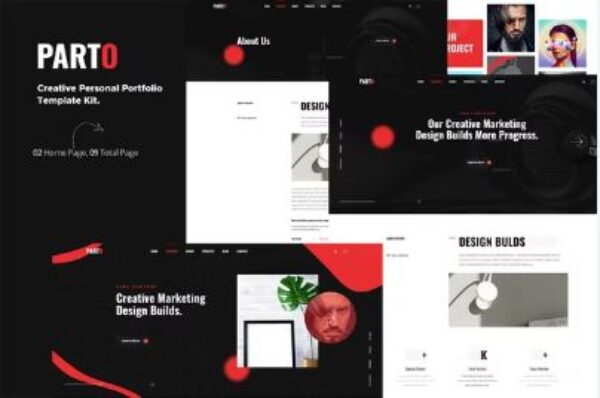 Parto – Creative Personal Portfolio Elementor Template Kit