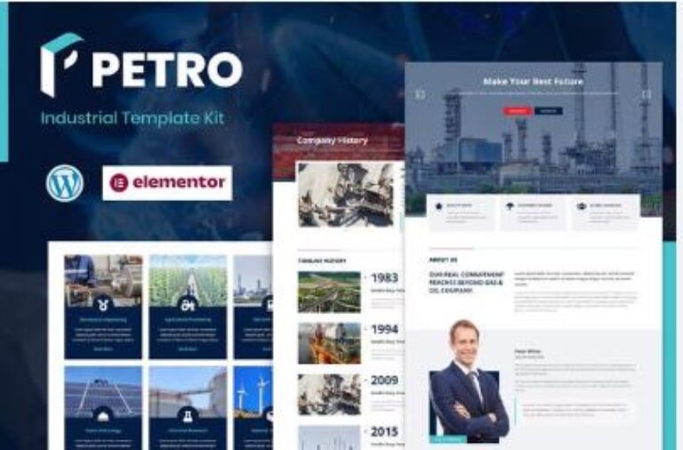 Petro - Industrial Elementor Template Kit