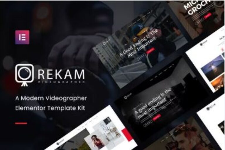 Rekam Kit - Modern Videographer Elementor Pro Template Kit