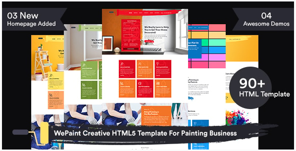 WePaint Creative HTML5 Template For Painting Business